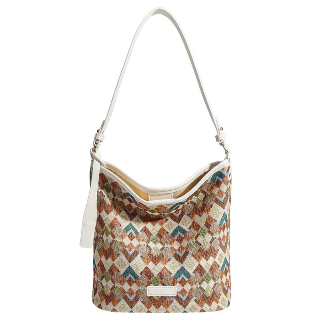 Casual large capacity hobo bag, bag female college shoulder bag, Crossbody hobo bag, bucket bag