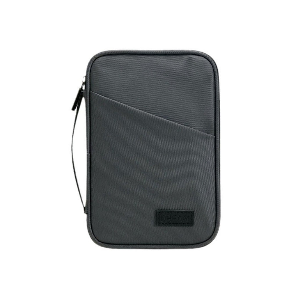 Large capacity passport bag, multi-function document storage bag, PU waterproof travel storage bag, anti-theft tote certificate bag.