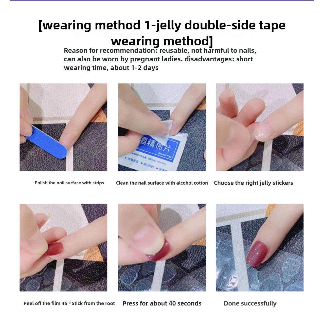 1068 Handmade Nail Wear Nail Art Reusable Press on Nails False Nails