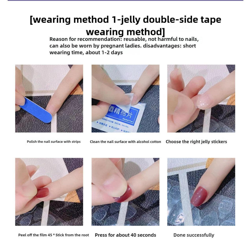 1045- Handmade press on nails fake nails removable Handmade Drawing Nails