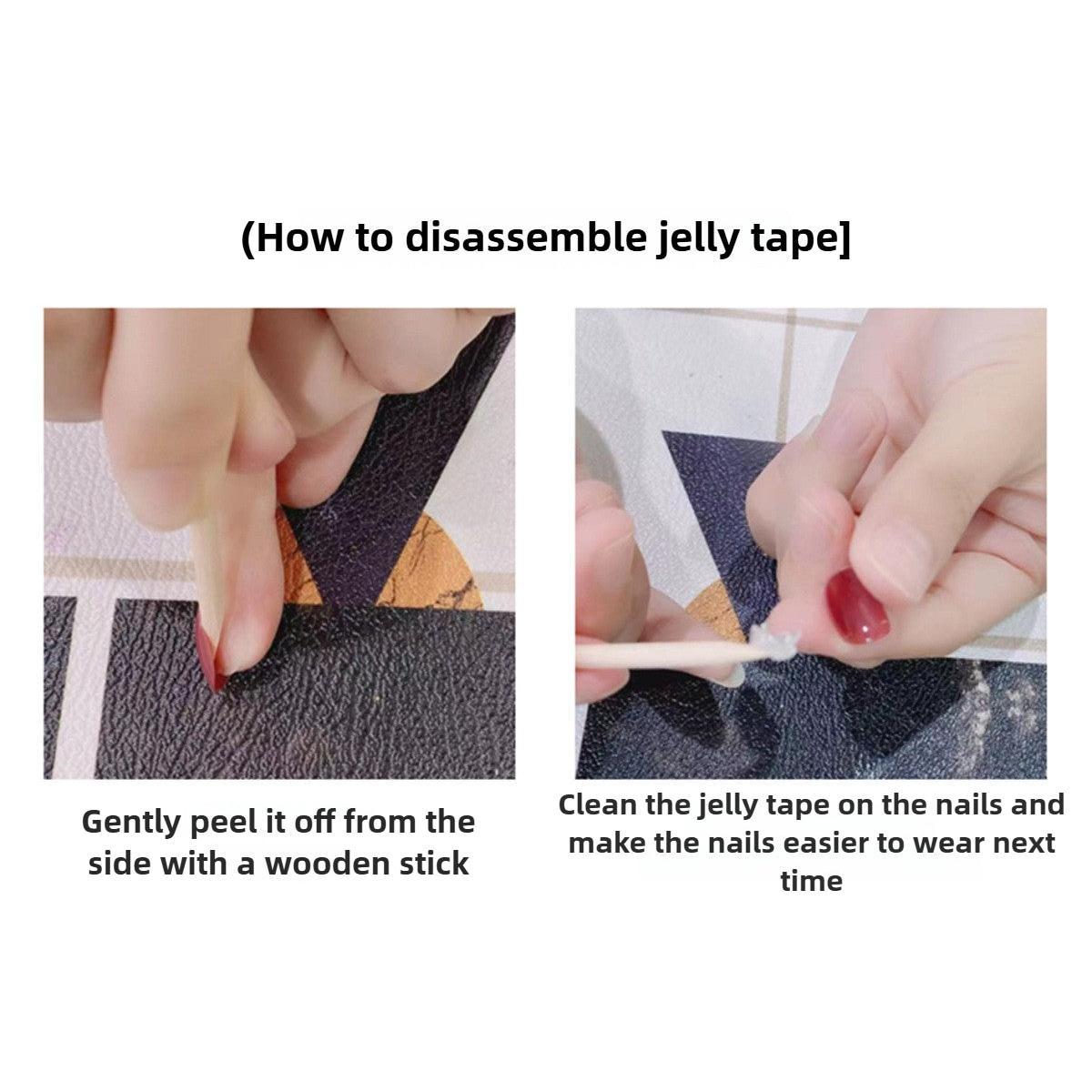1050- Handmade press on nails fake nails removable Handmade Drawing Nails