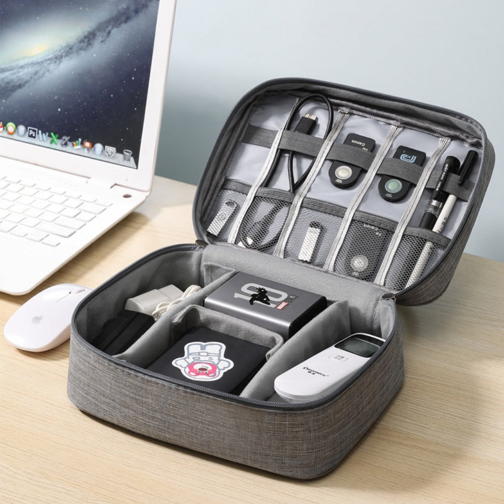Data cable storage bag, large-capacity grid charger storage bag, mobile hard disk, earphone bag, travel portable waterproof digital bag.
