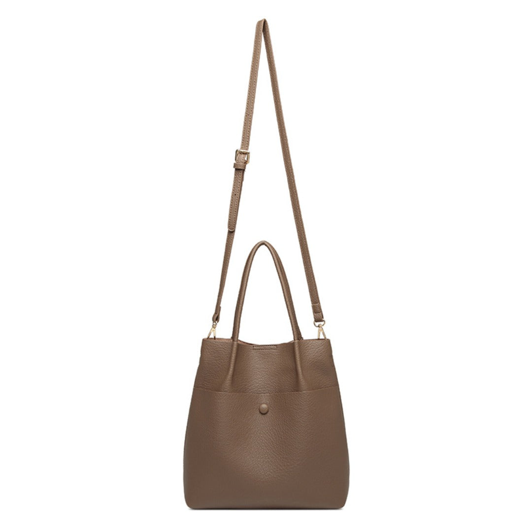 College style tote bag, large capacity tote bag, simple versatile top handle purse, tote shoulder hobo bag