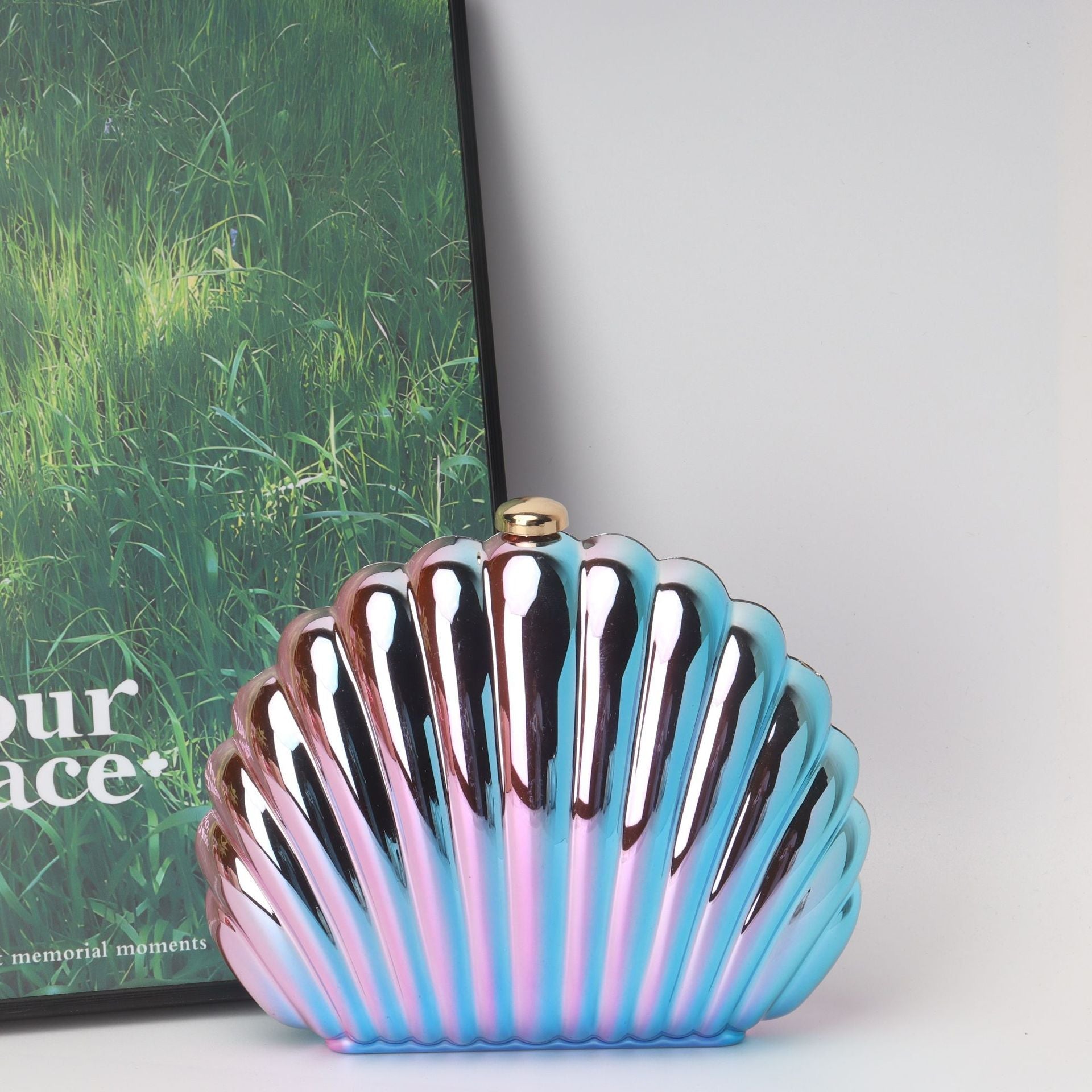 Shell Box Bag, Clutch Purse, Dinner Purse evening Clutch Purse Party