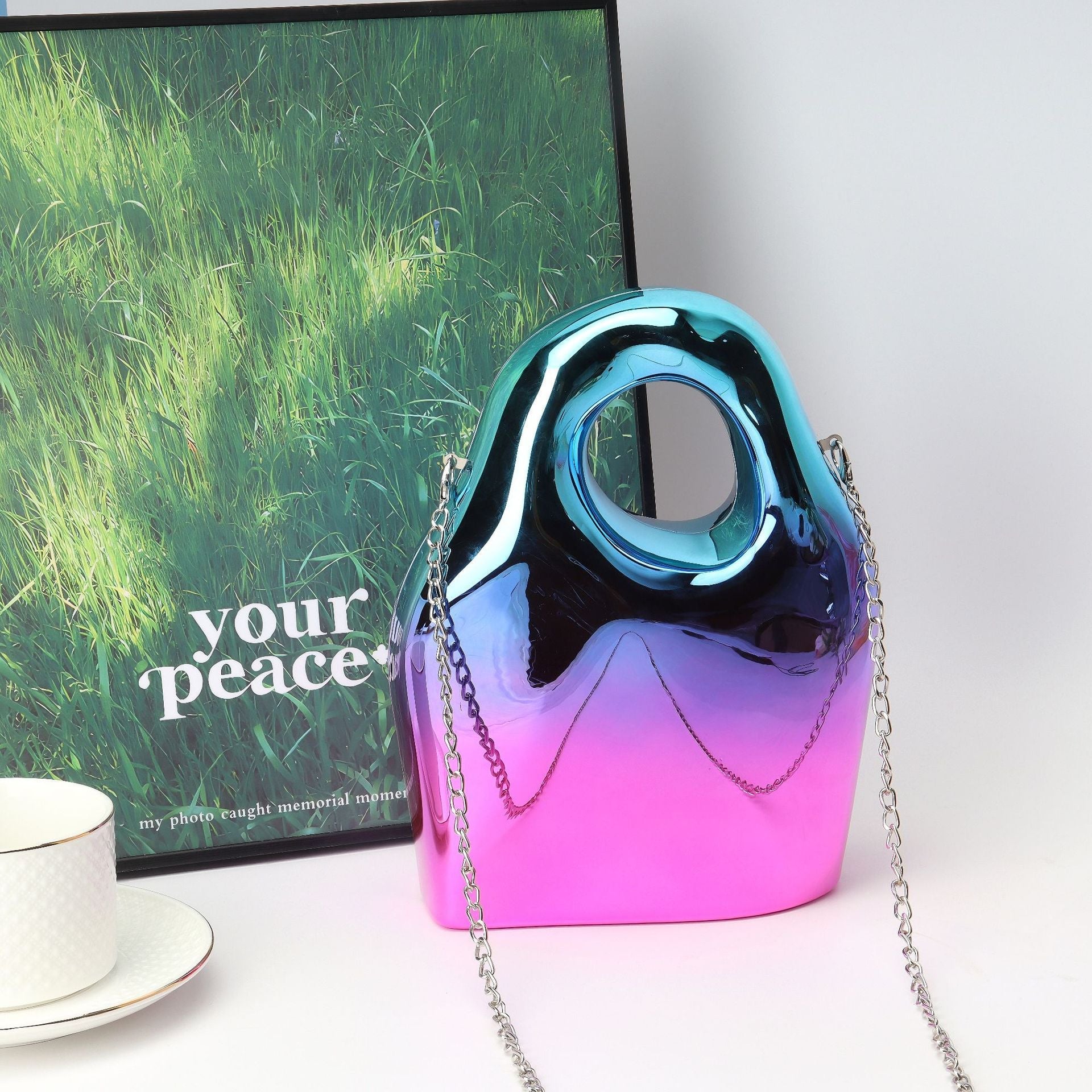 Bucket Acrylic Dinner Bag, Ladies Bag Underarm Bag, evening Purse, Evening Bags for Women Formal