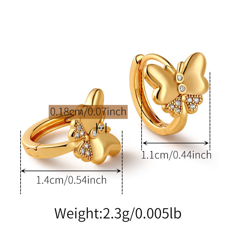 Vintage Zircon Ear Cuff Earring
