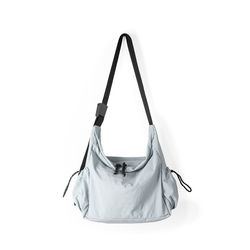 Student Versatile Casual Nylon Tote Bag Women, Design Thin and Large Capacity Shoulder Crossbody Bag,