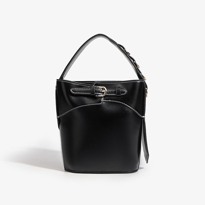 Chic Small Hand Bucket Bag – Stylish Fashion Commuter Shoulder Crossbody Bag & Compact Tote Purse hobo