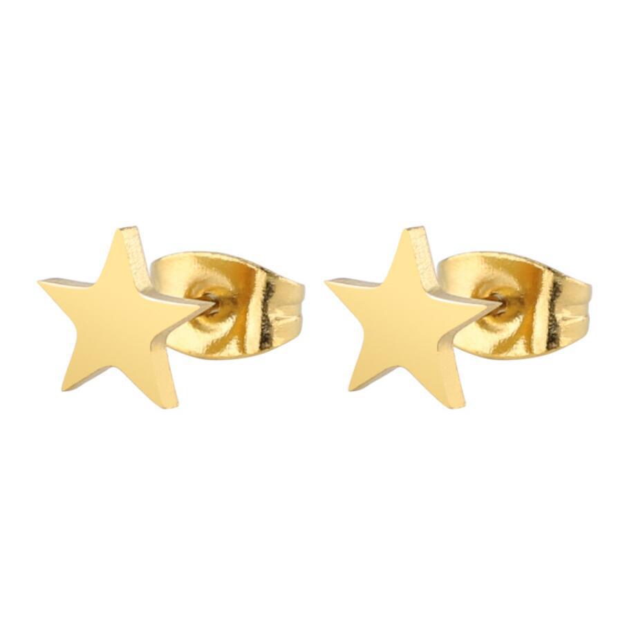 Mini Star Moon Heart Ear Studs
