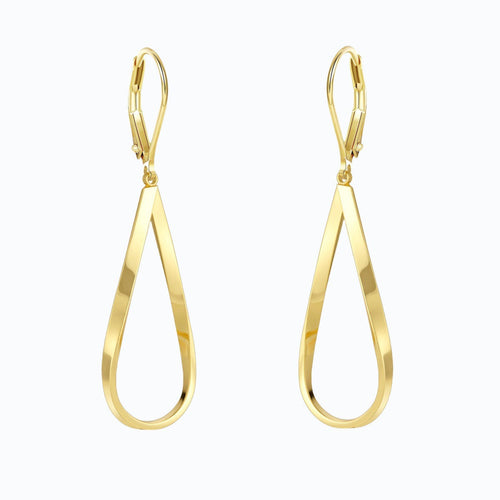Brass real gold electroplating niche light luxury karst pleated earrings women's earrings