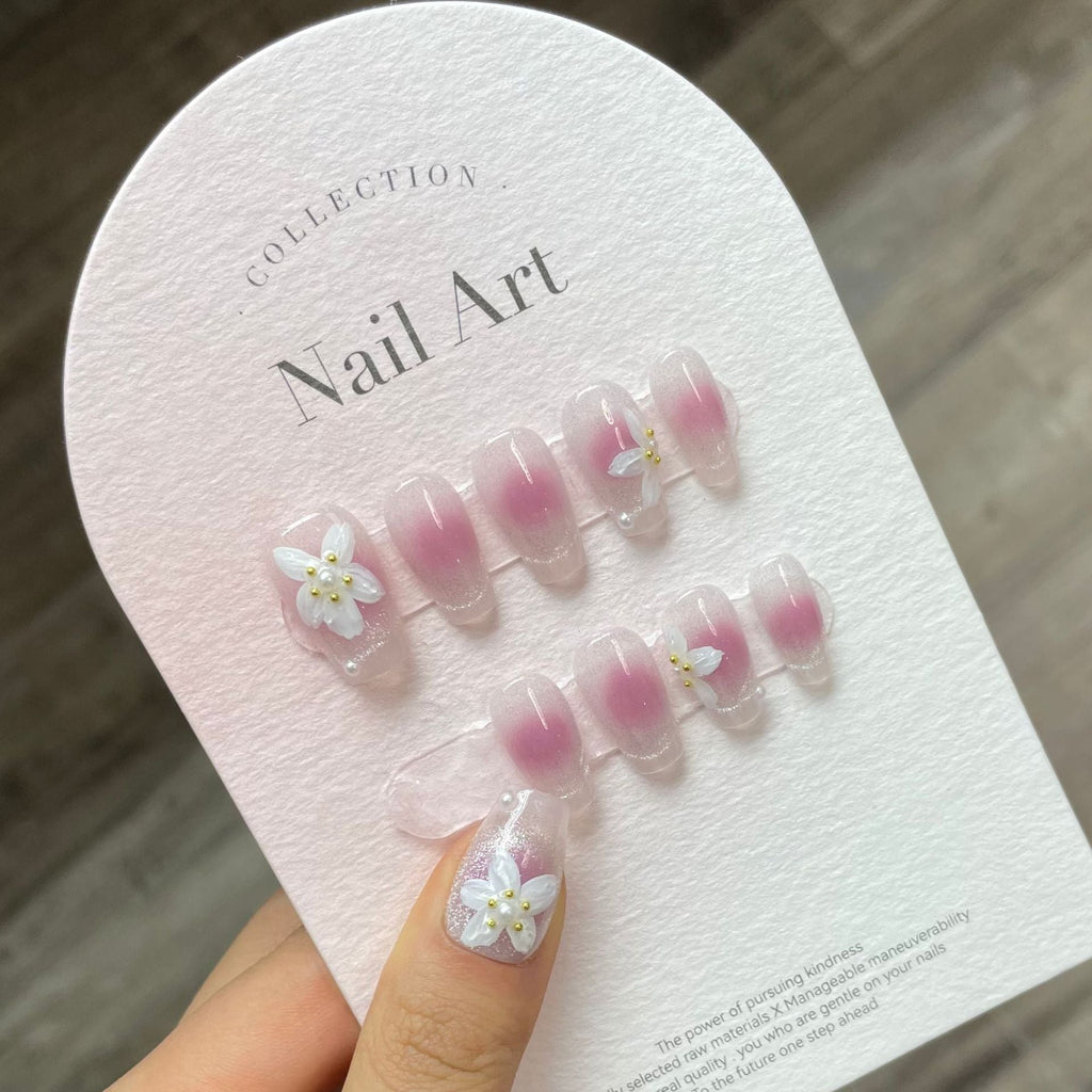 0938- Handmade press on nails fake nails removable