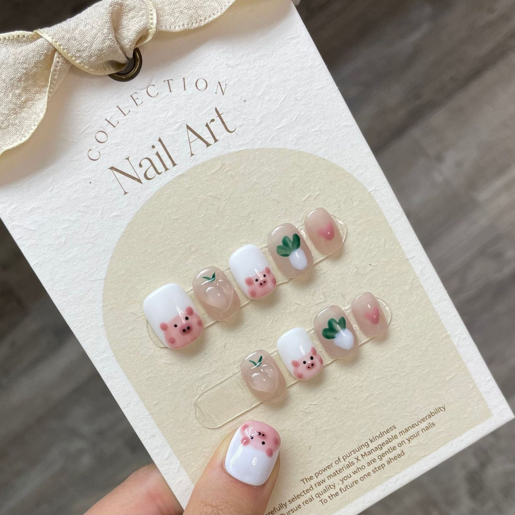 0938- Handmade press on nails fake nails removable