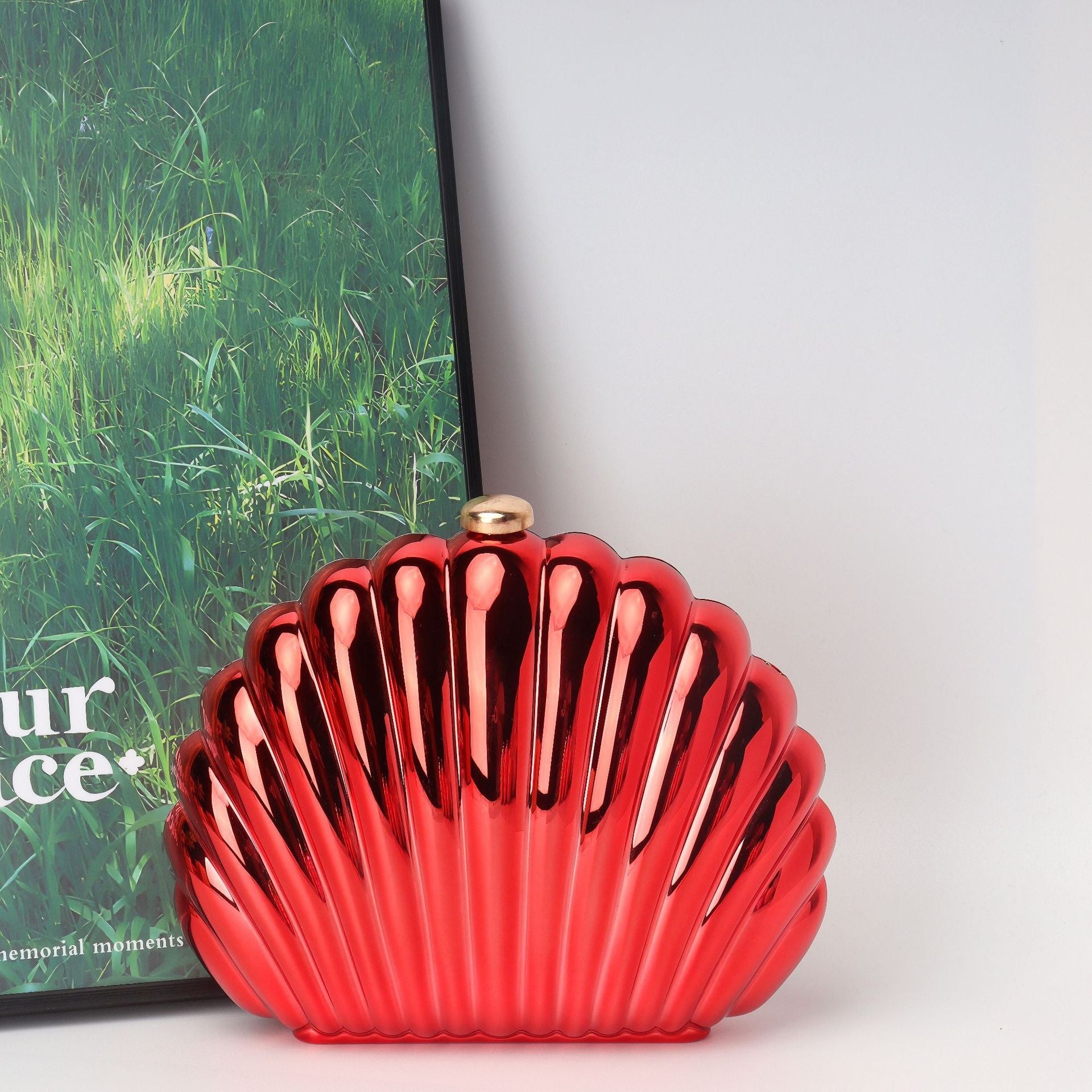 Shell Box Bag, Clutch Purse, Dinner Purse evening Clutch Purse Party, Prom Bag, Party Purse,