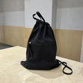 Casual bag women's summer large capacity bundle bucket bag, drawstring fabric backpack unisex, nylon backpack purse lightweight