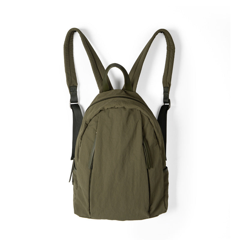 Nylon large capacity backpack female, campus lightweight travel student bag lightweight