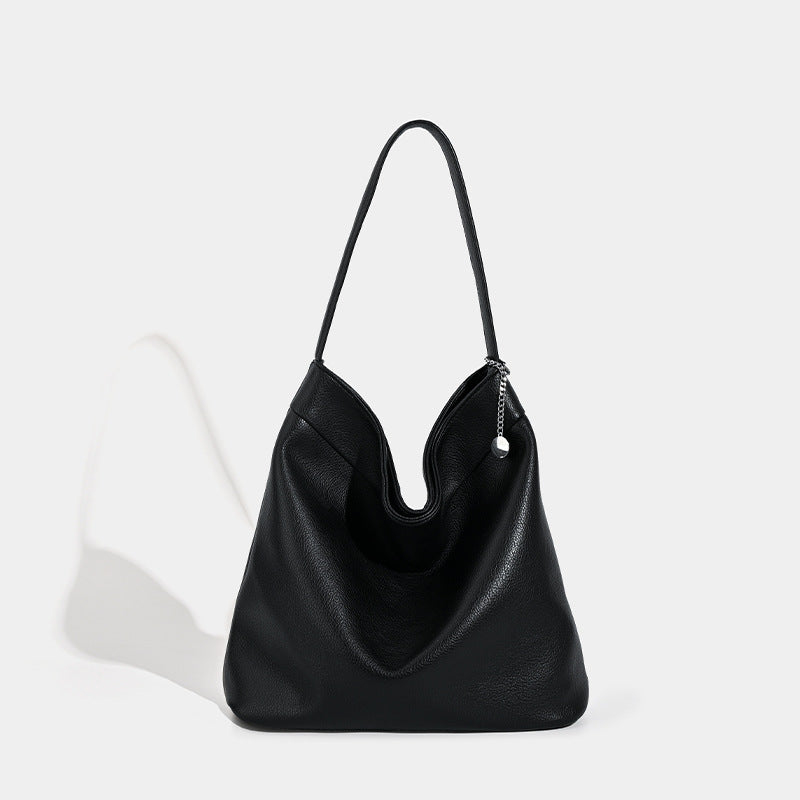 Design suede bucket bag, suede hobo bag for women, vintage minimalist tote hobo bag for women