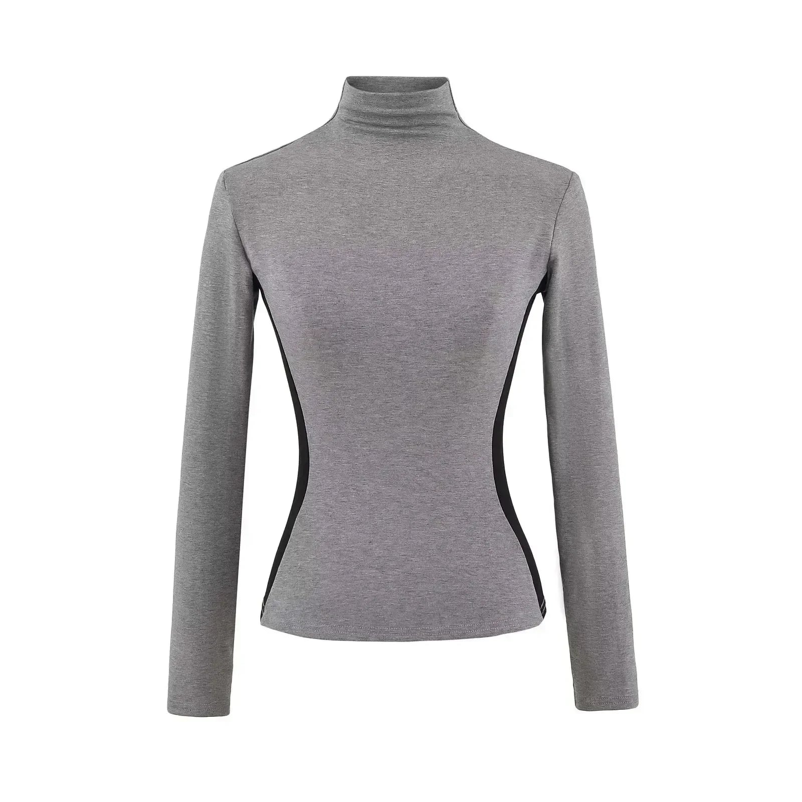 Women's High Neck Slim Fit Fleece Base Layer Top