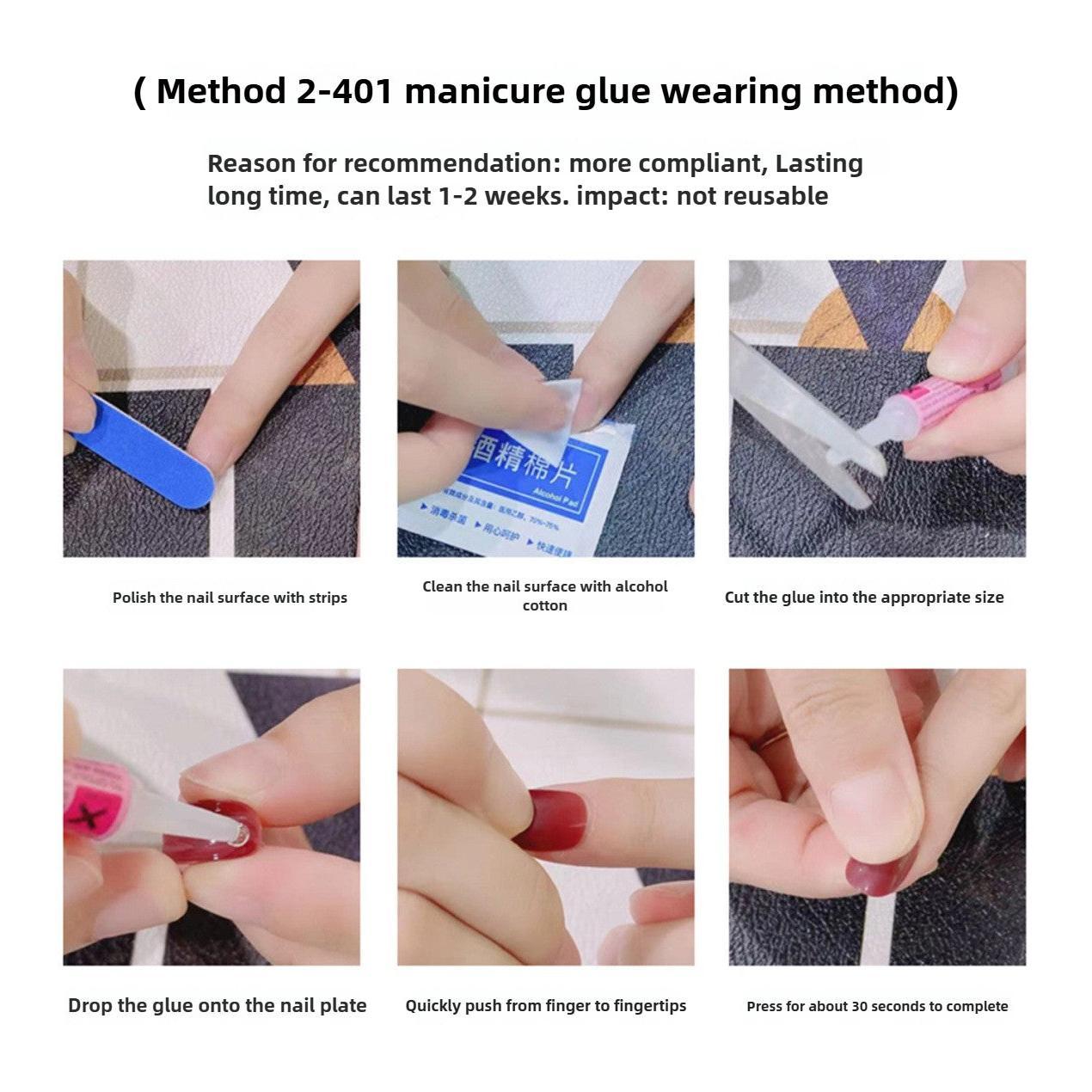 1054- Handmade press on nails fake nails removable Handmade Drawing Nails