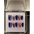 1054- Handmade press on nails fake nails removable Handmade Drawing Nails